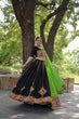 Load image into Gallery viewer, Kutchi Embroidered Work Black Color Lehenga Choli