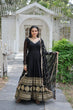 Load image into Gallery viewer, Captivating Black Color Gown With Ravishing Dupatta