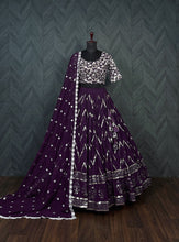 Load image into Gallery viewer, Beautiful Heavy Work Purple Color Designer Lehenga Choli