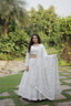 Marriage Special Embroidered Work White Color Lehenga Choli