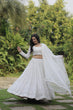 Load image into Gallery viewer, Marriage Special Embroidered Work White Color Lehenga Choli