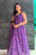 Load image into Gallery viewer, Digital Printed Purple Color Classic Anarkali Suit