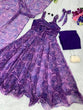 Load image into Gallery viewer, Digital Printed Purple Color Classic Anarkali Suit
