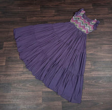 Load image into Gallery viewer, Party Wear Embroidered Work Purple Color Long Gown Clothsvilla