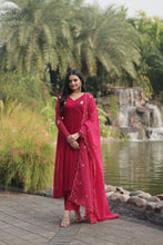 Load image into Gallery viewer, Fancy Pink Embroidery Work Beautiful Kurti pant With dupatta Clothsvilla