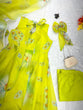 Load image into Gallery viewer, Lemon Green Color Digital Printed Anarkali Suit