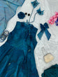 Load image into Gallery viewer, Blue Georgette Anarkali Set With Digital Print