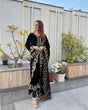 Load image into Gallery viewer, Glamourous Black Color Embroidery Work Anarkali Suit