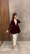 Load image into Gallery viewer, Stunning Pal Work Velvet Maroon Beautiful Jacket