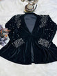 Load image into Gallery viewer, Stunning Pal Work Velvet Black Beautiful Jacket