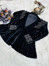 Load image into Gallery viewer, Stunning Pal Work Velvet Black Beautiful Jacket