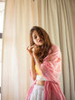 Load image into Gallery viewer, White And Pink Color Embroidery Work Lehenga Choli With Georgette Dupatta Clothsvilla