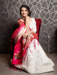 Load image into Gallery viewer, White Color Sequins And Thread Embroidery Work Georgette Lehenga Choli With Jacquard Dupatta Clothsvilla