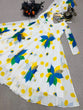 Load image into Gallery viewer, White Anarkali Gown in Faux Georgette with Floral Prints Clothsvilla