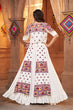 Load image into Gallery viewer, White Beautiful Embroidered Designer Koti Style Chaniya Choli for Navratri ClothsVilla.com