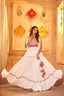 White Color Embroidered Work Designer Choli with Ghagra for Navratri Special Collection ClothsVilla.com