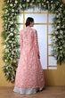 Load image into Gallery viewer, Pink Embroidered Georgette Semi Stitched Lehenga ClothsVilla