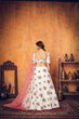 Load image into Gallery viewer, White Festive Wear Thread With Floral Sequence Embroidered Net Lehenga Choli ClothsVilla