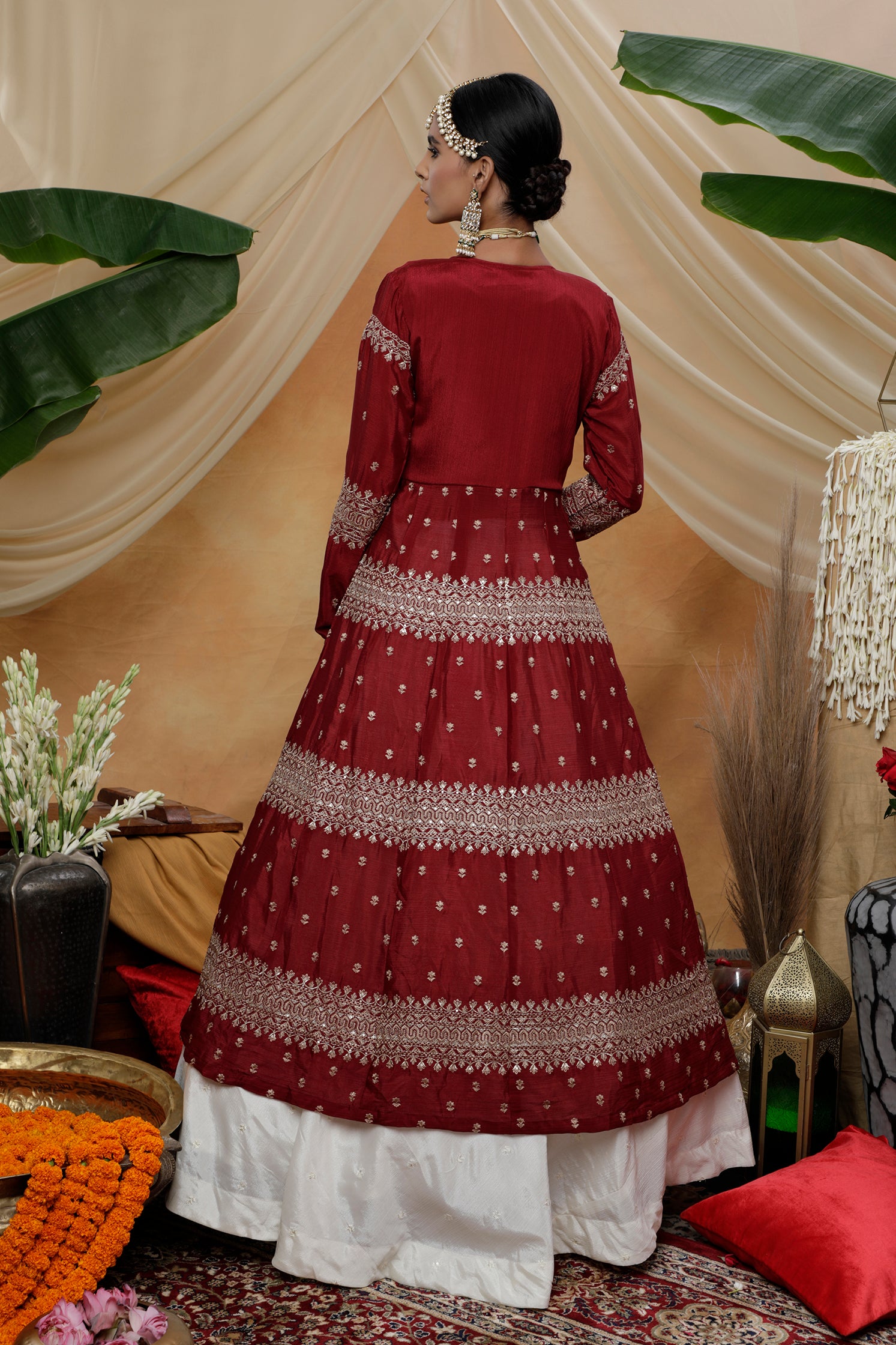 White Lehenga Choli With Designer Koti And Thread With Sequence Embroidered Work Bridesmaid, Wedding, Party, Bollywood Designer Lehenga ClothsVilla