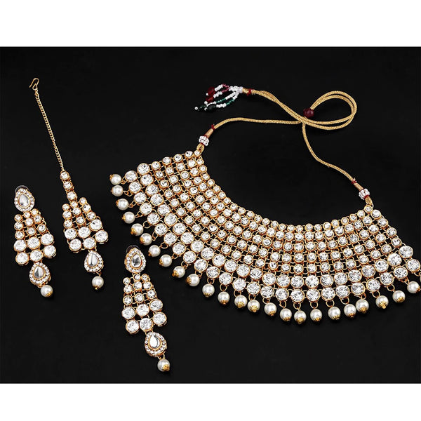 White, Gold Alloy Jewel Set ClothsVilla