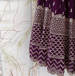 Wine Color Embroidered Attractive Party Wear Georgette Dulhan Wedding Lehenga Choli Clothsvilla