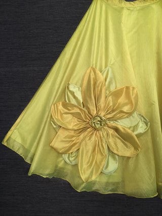 Parrot Color Rajwadi Chanderi Silk Lehenga Choli With Chanderi Silk Dupatta Clothsvilla