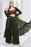 Wonderful Olive Color Silk Readymade Palazzo with Koti Style Collection ClothsVilla.com