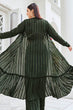 Load image into Gallery viewer, Wonderful Olive Color Silk Readymade Palazzo with Koti Style Collection ClothsVilla.com