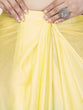 Load image into Gallery viewer, Yellow-Teal Ready to Wear One Minute Lycra Saree ClothsVilla