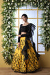 Load image into Gallery viewer, Yellow Embroidered Art Silk Lehenga Choli With Ruffle Dupatta ClothsVilla