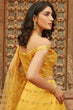 Load image into Gallery viewer, Yellow Embroidered Semi-Stitched Lehenga In Pure Organza Clothsvilla