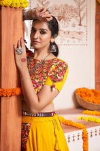 Load image into Gallery viewer, Yellow Exclusive with Mirror Work New Stylish Chaniya Choli ClothsVilla.com