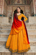 Load image into Gallery viewer, Beautiful Georgette Thread &amp; Sequence Embroidered Work Gown ClothsVilla.com