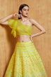 Load image into Gallery viewer, Yellow Lehenga Choli In Art Silk With Sequence And Thread Work Clothsvilla