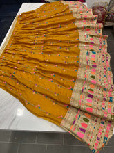 Load image into Gallery viewer, Yellow Lehenga Choli in Georgette With Resham and Sequence Work Clothsvilla