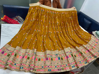 Yellow Lehenga Choli in Georgette With Resham and Sequence Work Clothsvilla