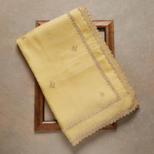 Load image into Gallery viewer, Yellow Saree in Organza Silk With Resham Work With Unstitched Blouse Clothsvilla