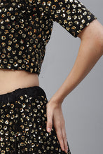 Load image into Gallery viewer, Yellow Sequins Bollywood Style Velvet Lehenga Choli Collection ClothsVilla.com