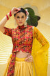 Load image into Gallery viewer, Yellow Chinon Silk Sequins Embroidered Work Lehenga Choli ClothsVilla.com
