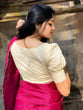 Load image into Gallery viewer, Pink Color Gadhawal Chex Material &amp; Arca Work Saree Clothsvilla