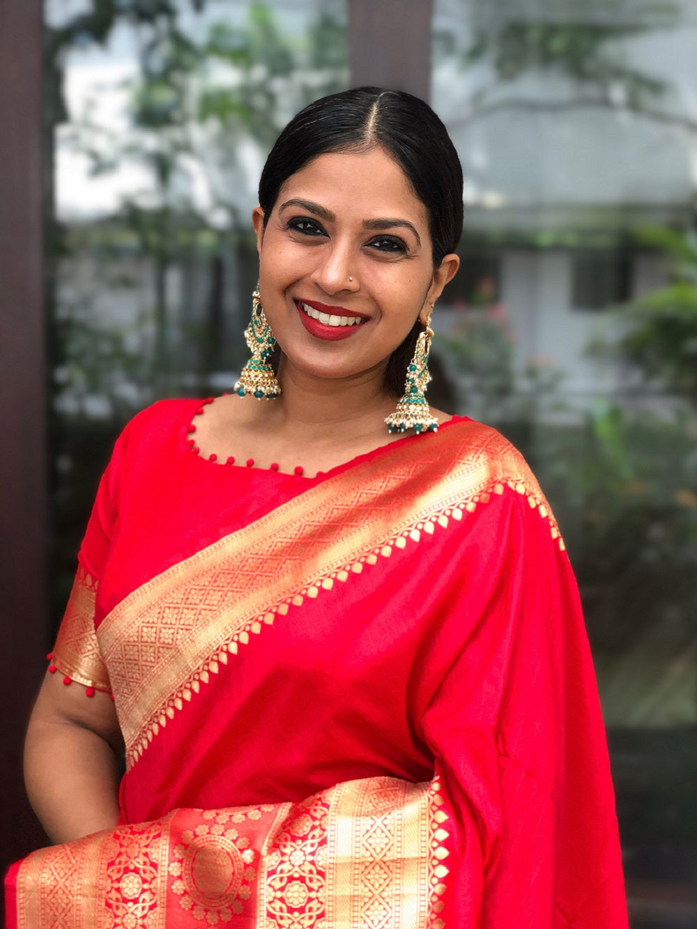Red Color Weaving Zari Work Banarasi Soft Silk Saree Clothsvilla