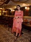 Pink Color Bandhani Printed Pure Gaji Silk Kaftan Clothsvilla