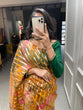 Load image into Gallery viewer, Chiku Color Zari Weaving Work Organza Saree Clothsvilla