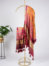 Load image into Gallery viewer, Yellow Color Digital Printed Gaji Silk Dupatta Clothsvilla