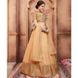 Load image into Gallery viewer, Beige Festive Wear Sequins Dori Work Soft Net Lehenga Choli Clothsvilla