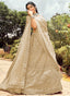 Beige Organza Lehenga Choli Clothsvilla