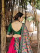 Load image into Gallery viewer, Pink Color Printed With Foil Work Dola Silk Lehenga Choli Clothsvilla