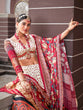 Load image into Gallery viewer, Cream Color Digital Printed Pure Gaji Silk Lehenga Choli Clothsvilla