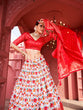 Load image into Gallery viewer, Red Color Haydrabadi Patola Printed Dola Silk Lehenga Choli Clothsvilla