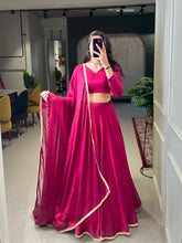 Load image into Gallery viewer, Pink Color Simple Rangoli Silk Party Wear Lehenga Choli Clothsvilla